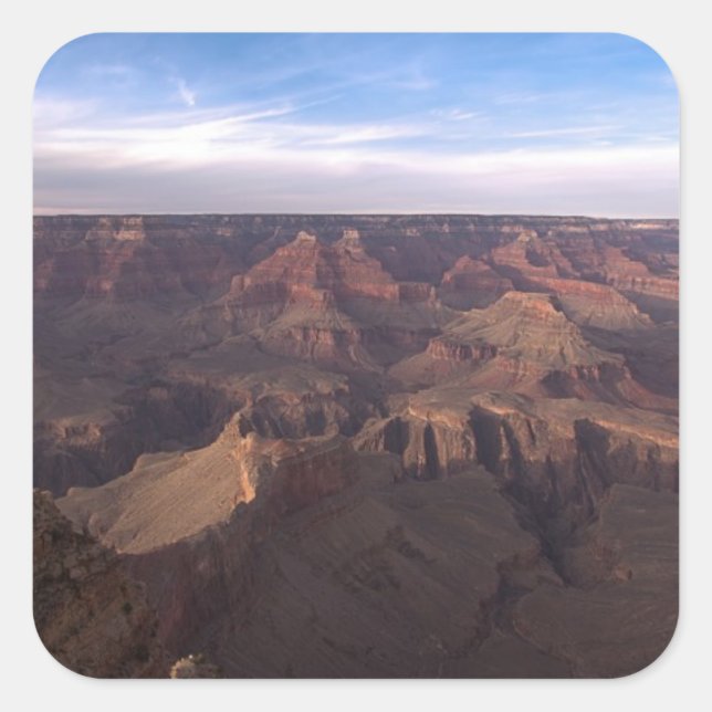 Grand Canyon Fyrkantigt Klistermärke (Framsida)