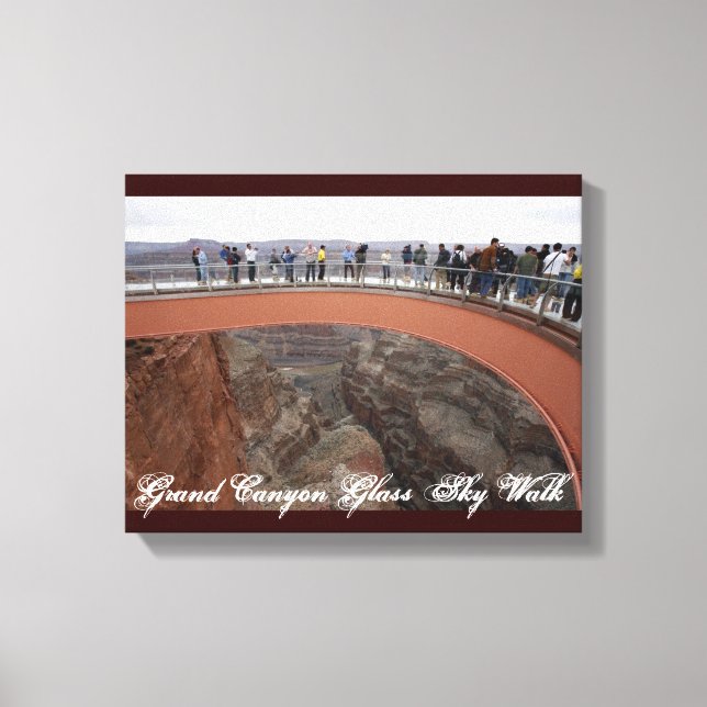 Grand Canyon Glass Skywalvas Canvas (Framsida)
