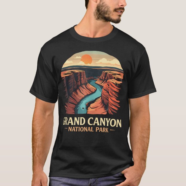 Grand Canyon Hiking Tee Arizona nationalpark (Framsida)
