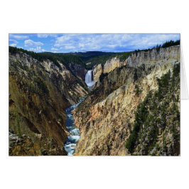Grand Canyon i floden Yellowstone Hälsningskort