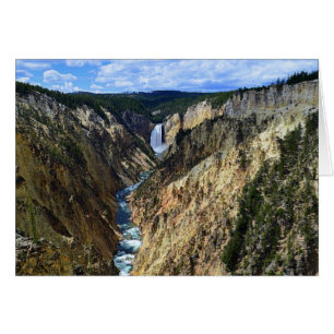 Grand Canyon i floden Yellowstone Hälsningskort
