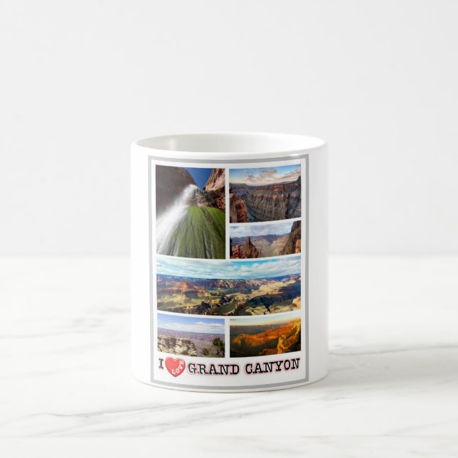 Grand Canyon - I Kärlek - USA - Kaffemugg (Center)
