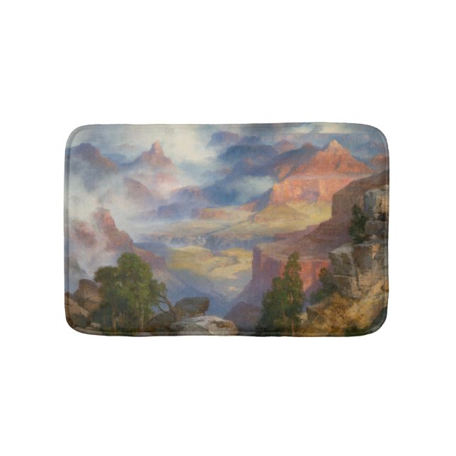 Grand Canyon i Mist (av Thomas Moran) Badrumsmatta (Framsidan)