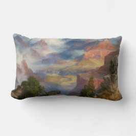 Grand Canyon i Mist (av Thomas Moran) Lumbarkudde