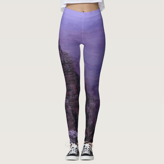 Grand Canyon i purpurfärgad damasker Leggings (Framsida)