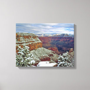Grand Canyon i vinter Canvastryck