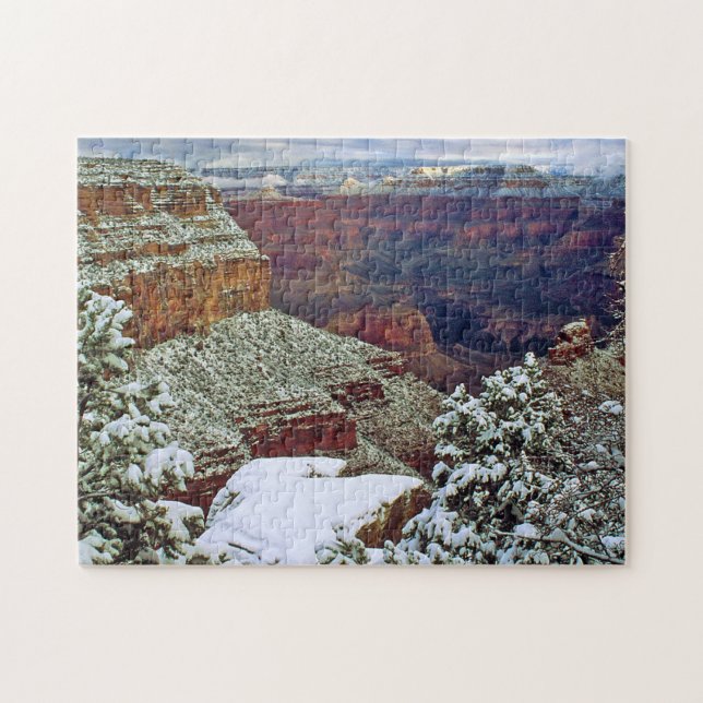 Grand Canyon i vinter Pussel (Horisontell)