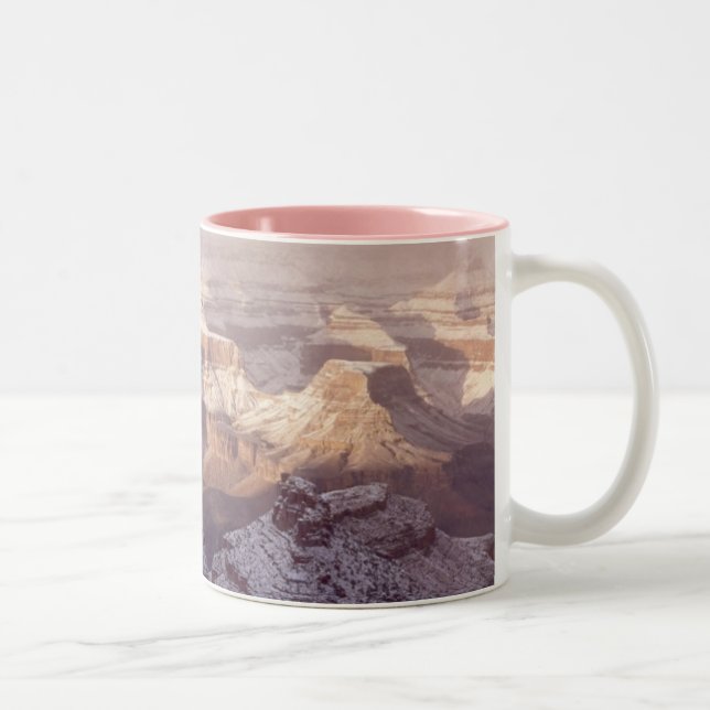 Grand Canyon i vinter Två-Tonad Mugg (Höger)