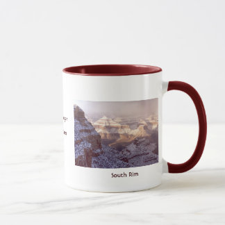 Grand Canyon i vintersnow. Mugg