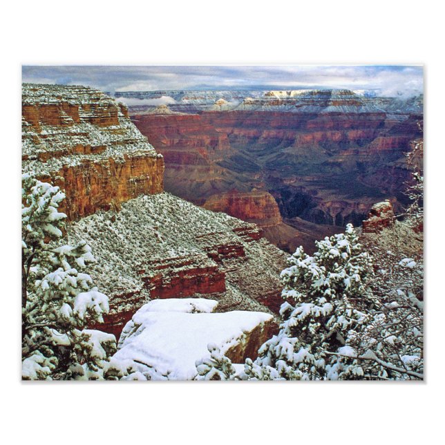 Grand Canyon i Winter Fototryck (Framsidan)