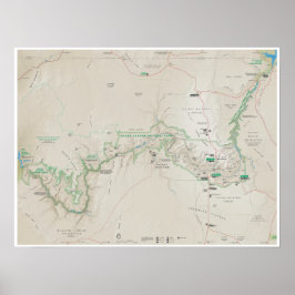 Grand Canyon karta poster
