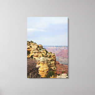 Grand Canyon Klippsida Ökenutsikt Drive Canvastryck