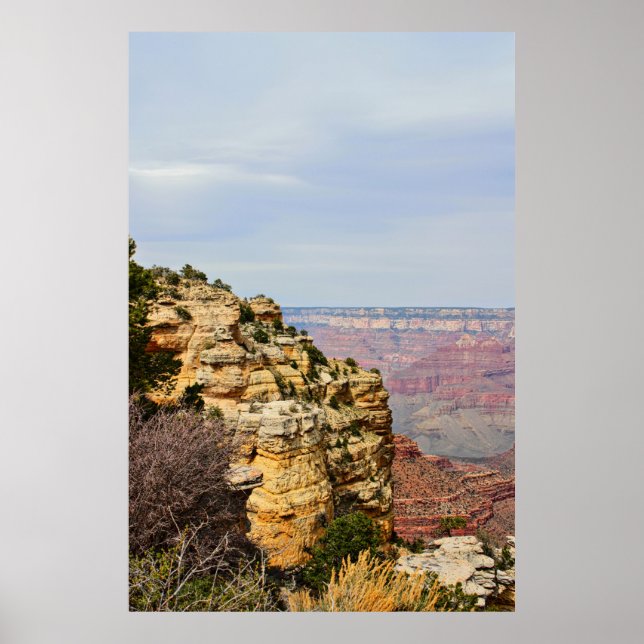 Grand Canyon Klippsida Ökenutsikt Drive Poster (Framsidan)