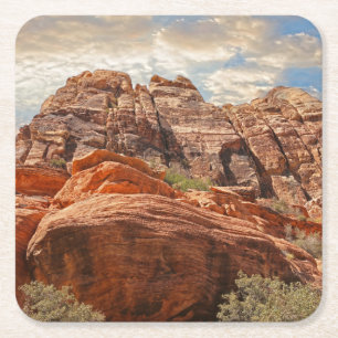 Grand Canyon Las Vegas Nevada Underlägg Papper Kvadrat