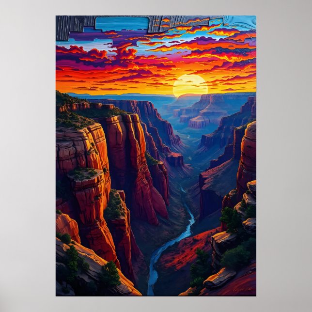 Grand Canyon liggande Poster (Framsidan)
