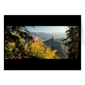 Grand Canyon med guldbjörn Hälsningskort