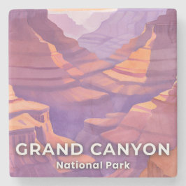 Grand Canyon National Park Akvarell Resa Konst Stenunderlägg