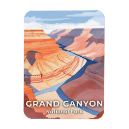 Grand Canyon National Park Akvarell Resa Magnet