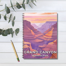Grand Canyon National Park Akvarell Reskonst Anteckningsbok