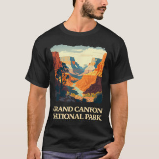 Grand Canyon National Park Arizona s -s - Svart T Shirt