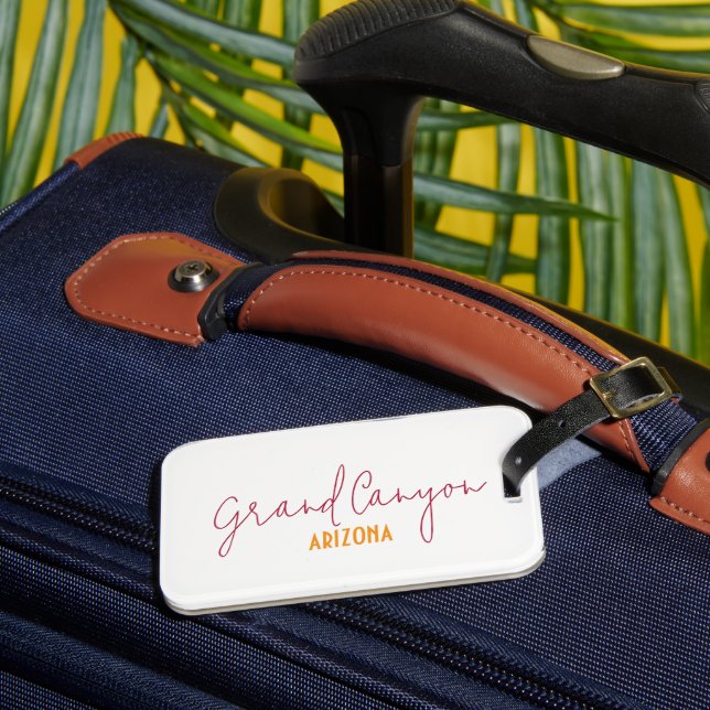 Grand Canyon National Park Arizona Souvenir Bagagebricka (Framsida Insitu 3)
