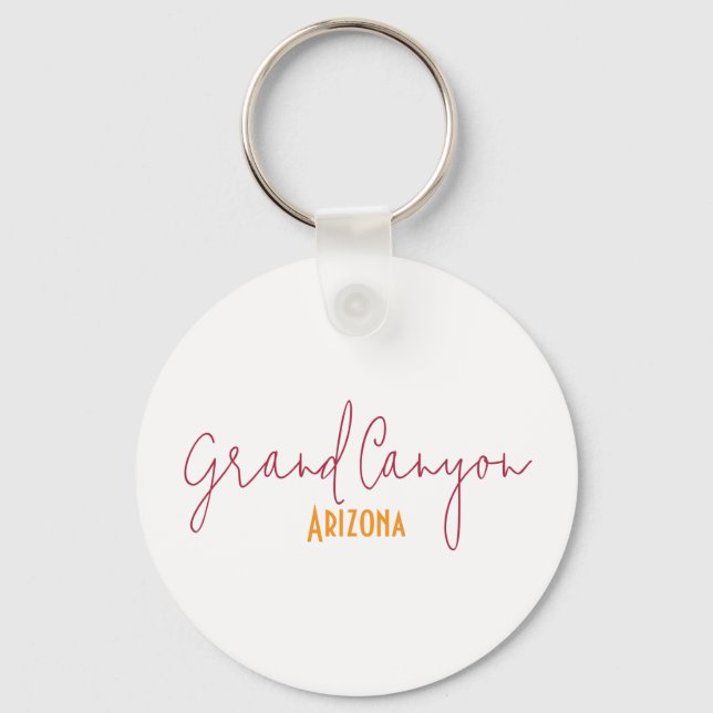 Grand Canyon National Park Arizona Souvenir Nyckelring (Framsida)
