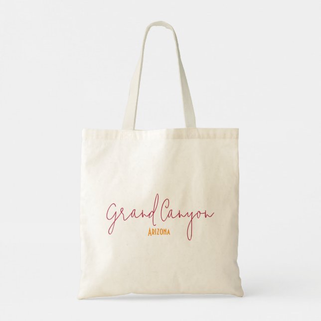 Grand Canyon National Park Arizona Souvenir Tygkasse (Baksida)