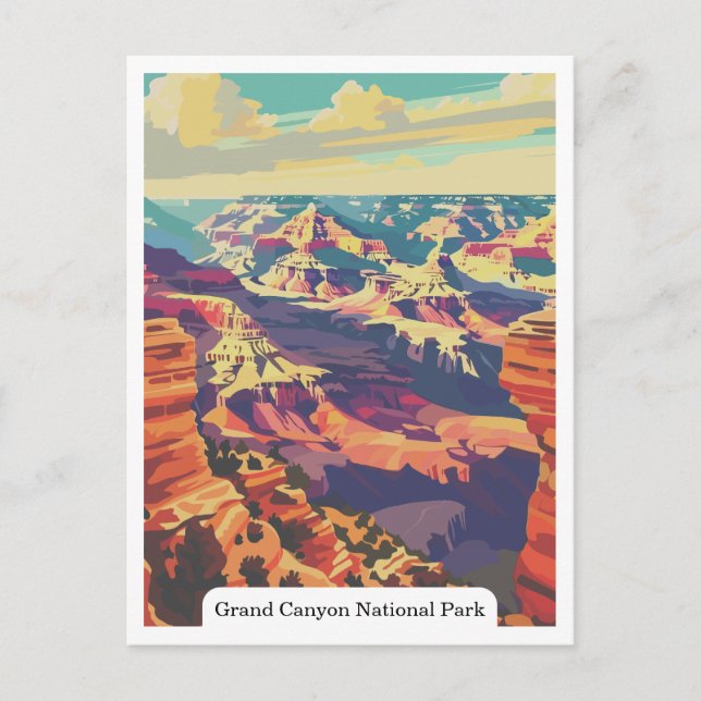 Grand Canyon National Park, Arizona USA Vykort (Framsida)