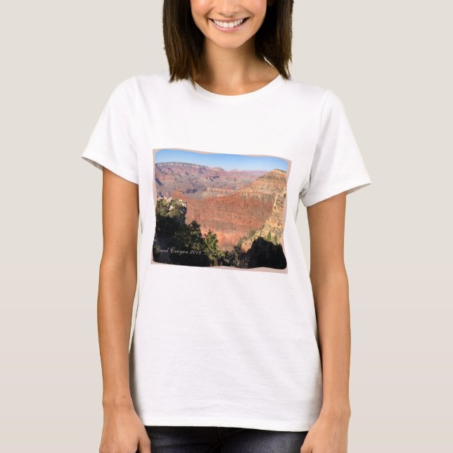 Grand Canyon National Park AZ Photo T-Shirt (Framsida)