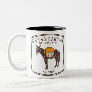 Grand Canyon National Park Donkey Två-Tonad Mugg
