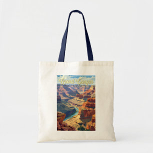 Grand Canyon National Park Illustration Travel Art Tygkasse