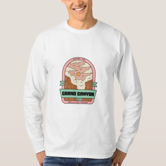 Grand Canyon National Park Långärmad T-Shirt (Framsida)