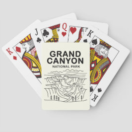 Grand Canyon National Park Line Art Casinokort