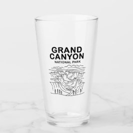 Grand Canyon National Park Line Art Glaskopp