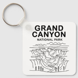 Grand Canyon National Park Line Art Nyckelring
