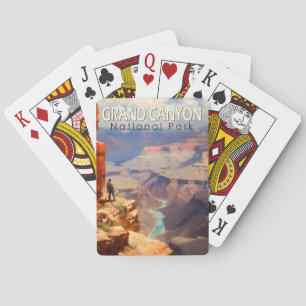 Grand Canyon National Park Oljemålning Art Travel Casinokort