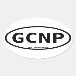 Grand Canyon National Park Oval Sticker Ovalt Klistermärke