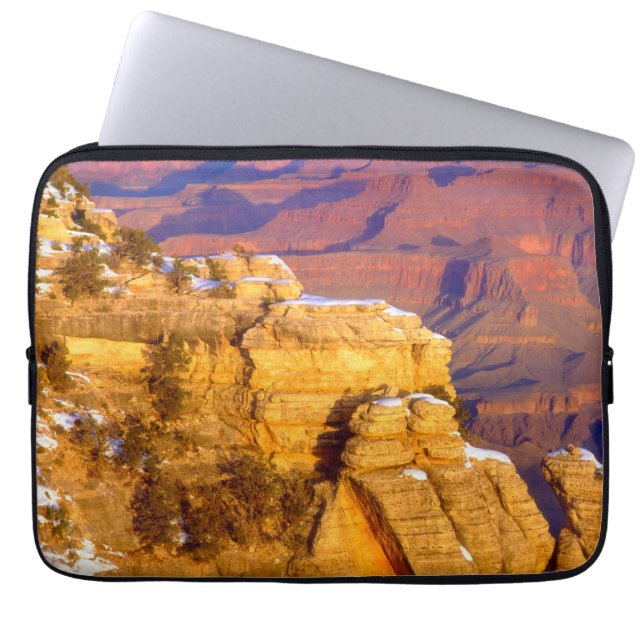 Grand Canyon National Park på vintern Laptop Fodral (Framsidan)
