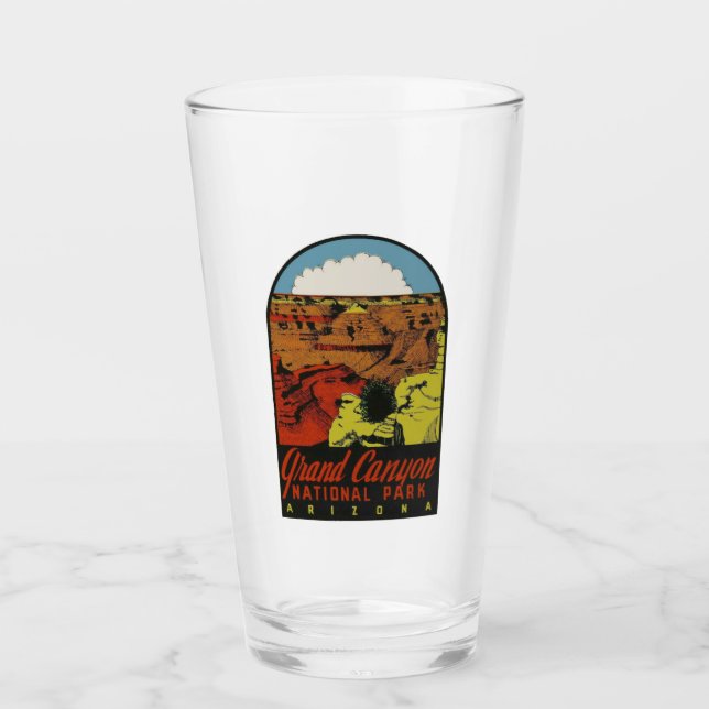 Grand Canyon National Park - Pint Glass Glaskopp (Framsida)