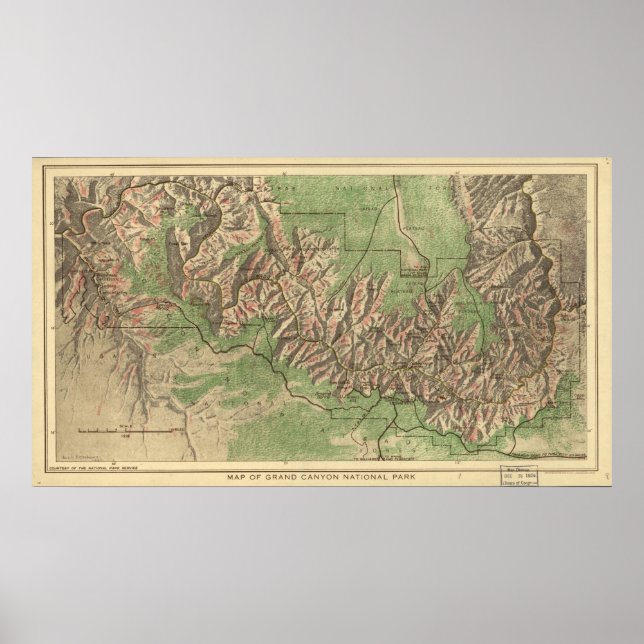 Grand Canyon National Park Poster (Framsidan)