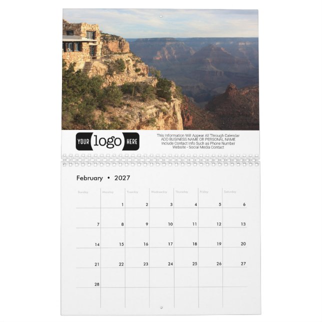 Grand Canyon National Park - Promotional Kalender (Feb 2027)