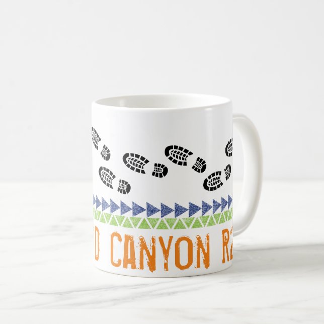 Grand Canyon National Park R2R Hiking Boots Kaffemugg (Framsida höger)