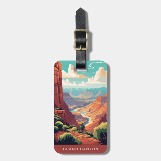Grand Canyon National Park Resväskemärken Bagagebricka (Vertikal Framsida)