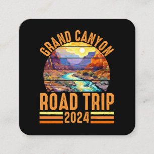 Grand Canyon National Park Road Trip 2024 Fyrkantigt Visitkort