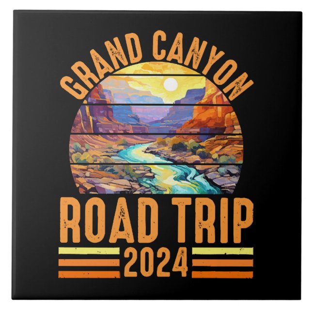 Grand Canyon National Park Road Trip 2024 Kakelplatta (Framsidan)