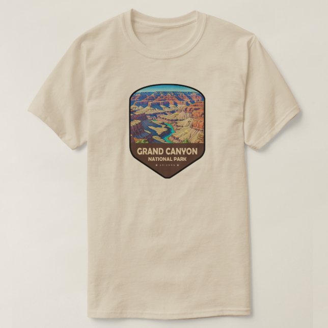 Grand Canyon National Park Shield T Shirt (Design framsida)