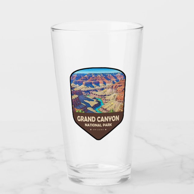 Grand Canyon National Park-sköld Glaskopp (Framsida)