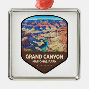 Grand Canyon National Park-sköld Julgransprydnad Metall