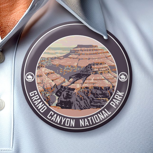 Grand Canyon National Park Souvenir Button Knapp (National Park Button)