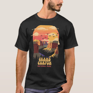 Grand Canyon National Park Sunset WPA Poster Stil T Shirt